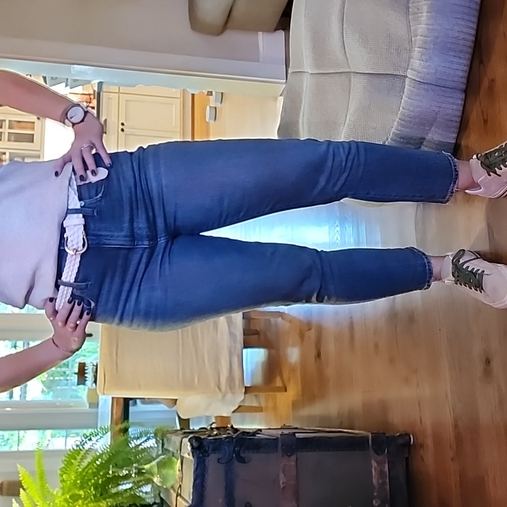 Madewell High rise slim crop boyjean